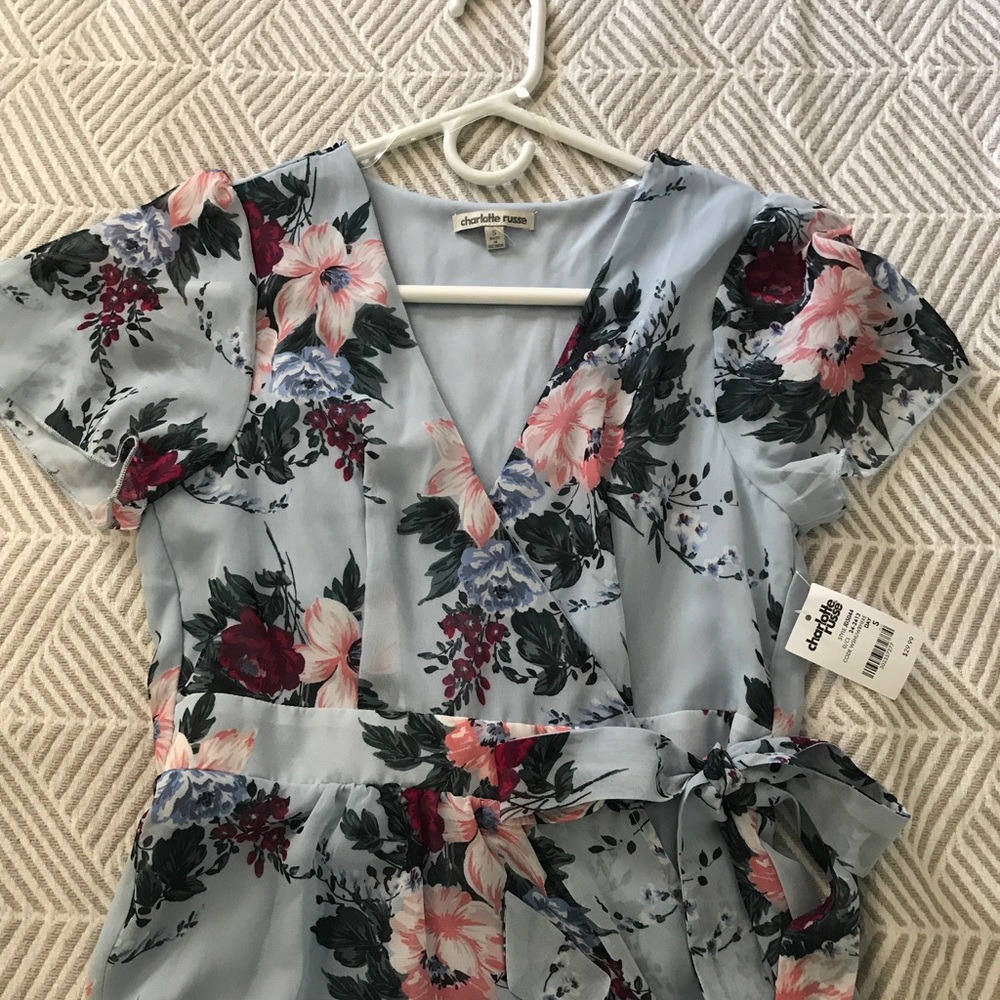 Floral Midlength Wrap Dress